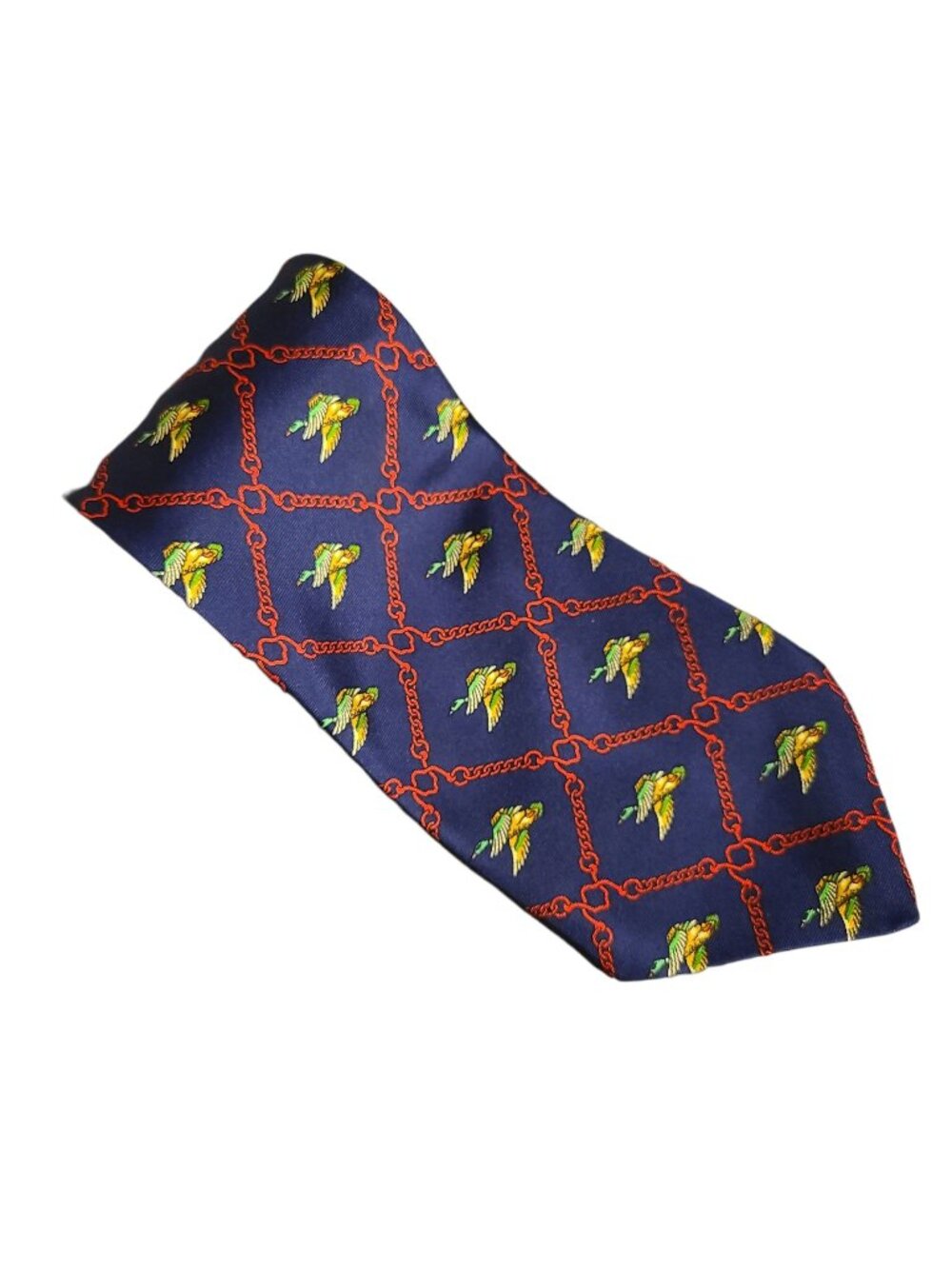JP Jacques Ploenes Tie Mallard Duck Blue Red Mens Necktie Business Career